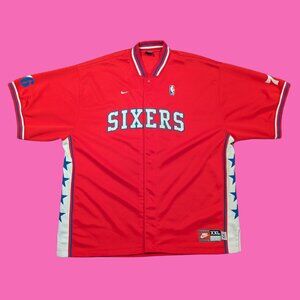 Nike Philadelphia 76ers Men's NBA Basketball Shooting Warm-Up Jersey XXL